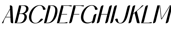 Hegimeda Italic Font UPPERCASE