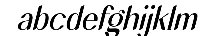 Hegimeda Italic Font LOWERCASE