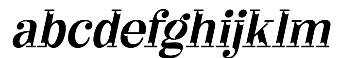 Hegissa Italic Font LOWERCASE