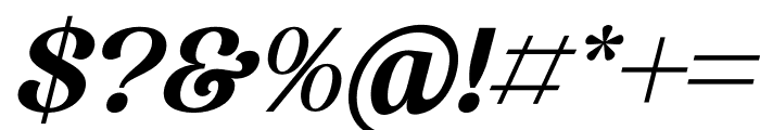 Heibird Italic Font OTHER CHARS