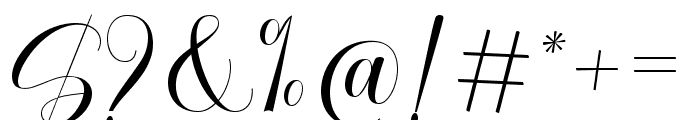 Heikal Script Regular Font OTHER CHARS