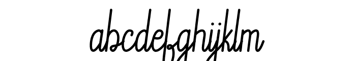 Helendia Script Font LOWERCASE