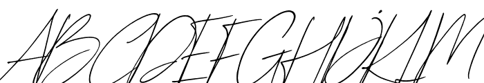 Heleny-Italic Font UPPERCASE
