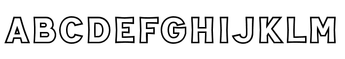 Helight-Outline Font LOWERCASE