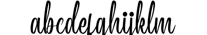 Heliolla Font LOWERCASE