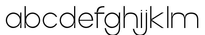 Heliora Extra Light Font LOWERCASE