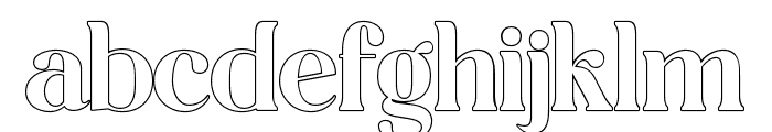 HellaInstegraOutline-Regular Font LOWERCASE