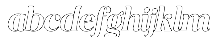 HellaInstegraOutlineItalic-Rg Font LOWERCASE