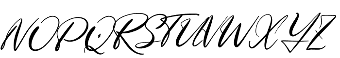 Helleglone Signature Font UPPERCASE