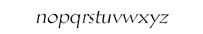 Hellen-Oblique Font LOWERCASE