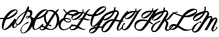 Hellena Italic Font UPPERCASE