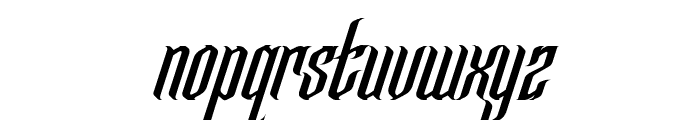 Hellfire Club 2 Italic Font LOWERCASE