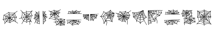 Hello Cobwebs Font UPPERCASE