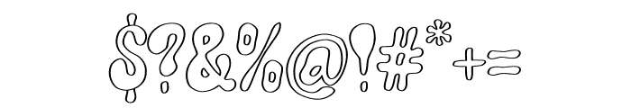 Hello Daisy outline Font OTHER CHARS
