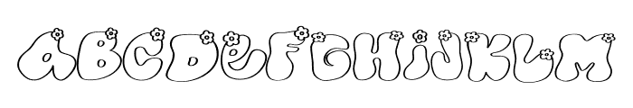 Hello Daisy outline Font LOWERCASE