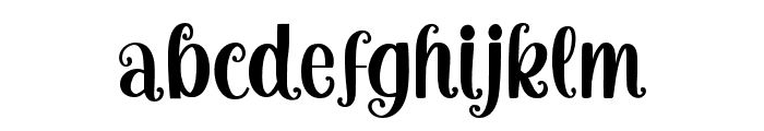 Hello Fuscia Regular Font LOWERCASE