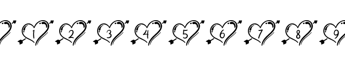 Hello Heart Monogram Regular Font OTHER CHARS