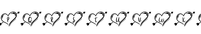 Hello Heart Monogram Regular Font UPPERCASE