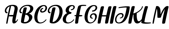 Hello Magic Italic Font UPPERCASE