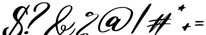 Hello Martha Italic Font OTHER CHARS