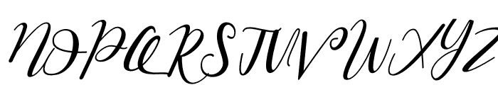 Hello Masha Italic Font UPPERCASE