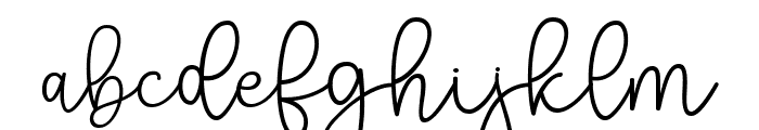 Hello Mother Script Regular Font LOWERCASE