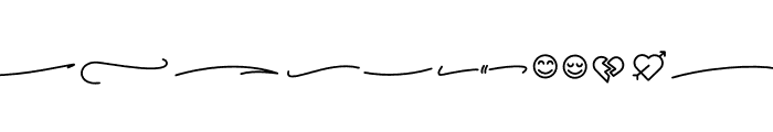 Hello Pretty - Swash - Doodle Font LOWERCASE