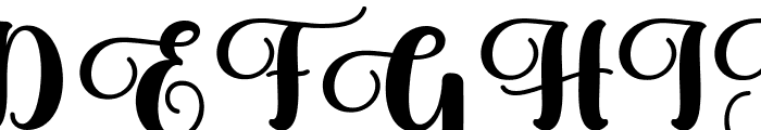 Hello Ratysa Regular Font UPPERCASE