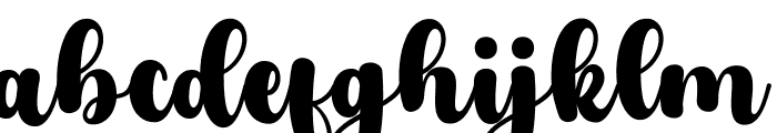 Hello Ratysa Regular Font LOWERCASE