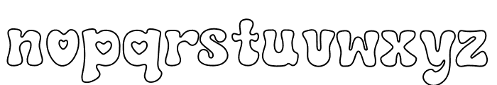 Hello Retro Outline Font LOWERCASE