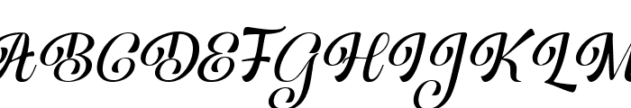 Hello Samantha Italic Regular Font UPPERCASE