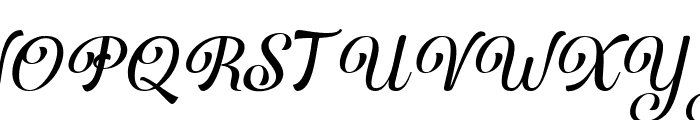 Hello Samantha Italic Regular Font UPPERCASE