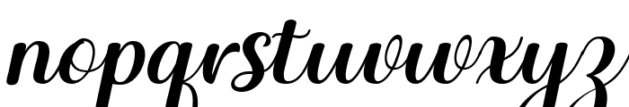 Hello Samantha Italic Regular Font LOWERCASE