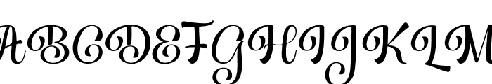Hello Samantha Regular Font UPPERCASE