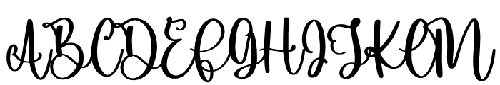 Hello Santa Script Font UPPERCASE