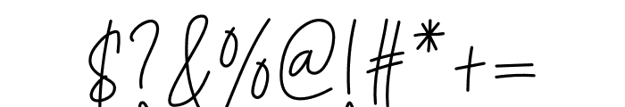 Hello Signature Font OTHER CHARS