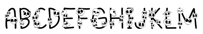 Hello-Skull Font UPPERCASE