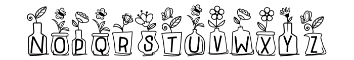Hello Spring Dingbat Letters Font LOWERCASE