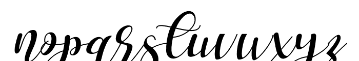 Hello Stefanie Italic Font LOWERCASE