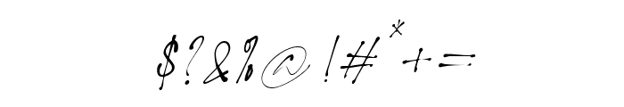 Hello Stylish-Slant Regular Font OTHER CHARS