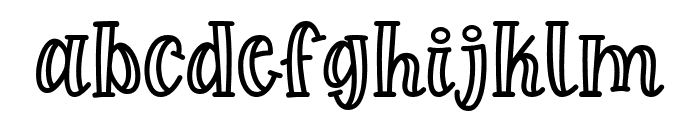 Hello Wimsy Outline Font LOWERCASE