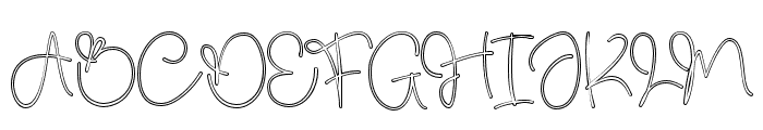 HelloBoy-Outline Font UPPERCASE