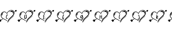 HelloHeartMonogram-Regular Font UPPERCASE