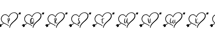 HelloHeartMonogram-Regular Font LOWERCASE