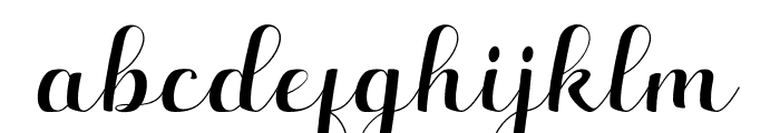 HelloKayla-bbakey Font LOWERCASE