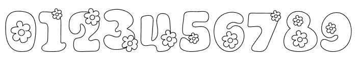 HelloPinkFlowers Font OTHER CHARS