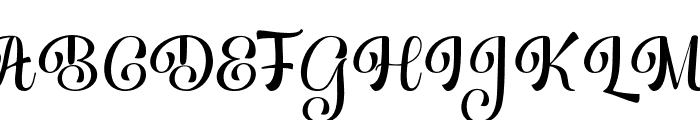 HelloSamantha-Regular Font UPPERCASE