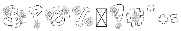 HelloSunflower Font OTHER CHARS