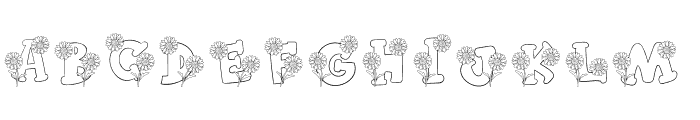 HelloSunflower Font UPPERCASE