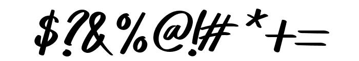 Hellobye-Italic Font OTHER CHARS